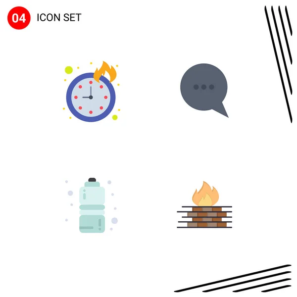 User Interface Flat Icon Pack Modern Signs Symbols Term Water — Διανυσματικό Αρχείο