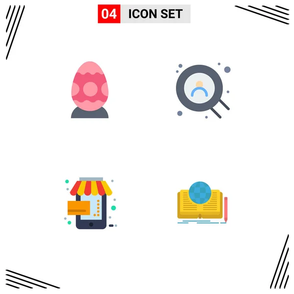 Flat Icon Concept Pour Sites Web Mobile Applications Décoration Commerce — Image vectorielle