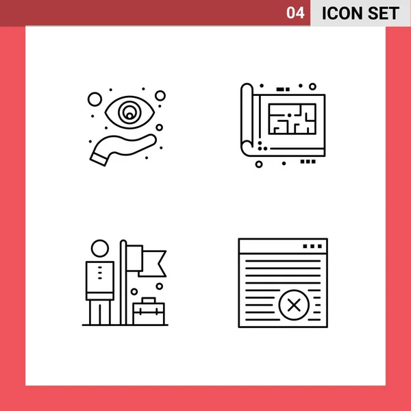 사이트 모바일 프린트 디자인을 Editable Vector Design Elements — 스톡 벡터