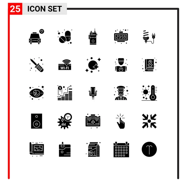Paquete Iconos Vectoriales Signos Símbolos Línea Para Elementos Diseño Vectorial — Vector de stock