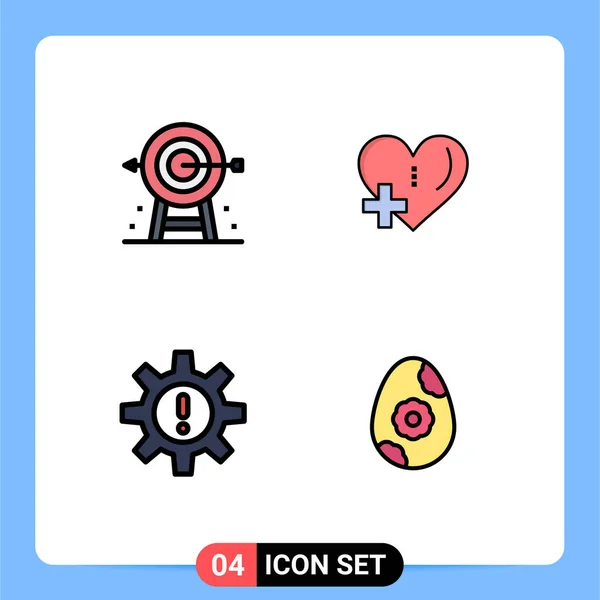 Stock Vector Icon Pack Líneas Signos Símbolos Para Negocios Planificación — Vector de stock