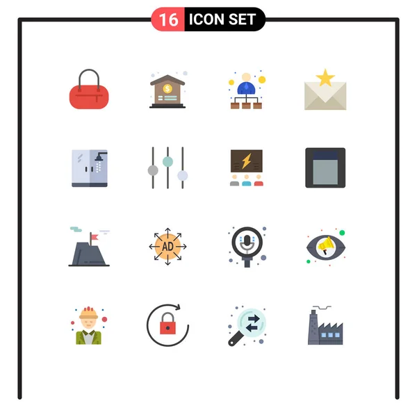 User Interface Flat Color Pack Modern Signs Symbols Controls Υδραυλικός — Διανυσματικό Αρχείο