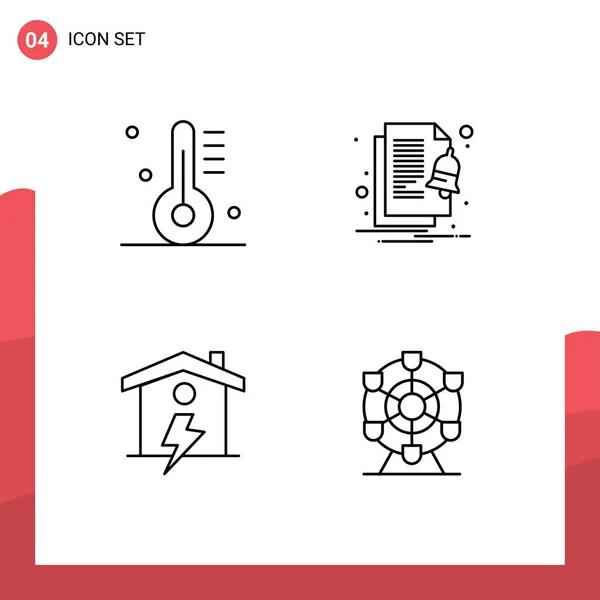 家用电器 可编辑矢量设计元素等四种基本滤线平板颜色的用户界面包 — 图库矢量图片