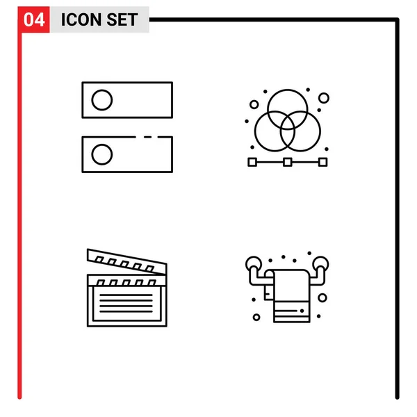 Concept Ligne Pour Les Sites Web Mobile Applications Dns Américain — Image vectorielle