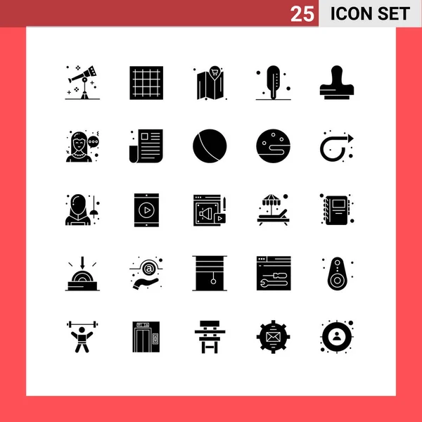 Stock Vector Icon Pack Sinais Linha Símbolos Para Bate Papo — Vetor de Stock