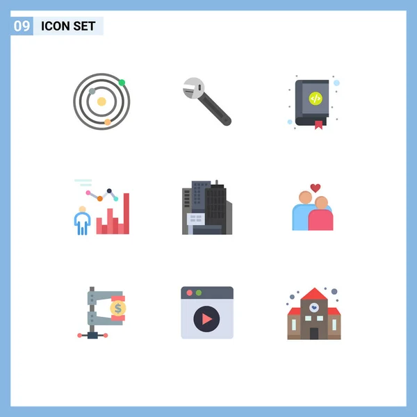 Universal Icon Symbols Group Modern Flat Colors Person Efficiency Book — 스톡 벡터