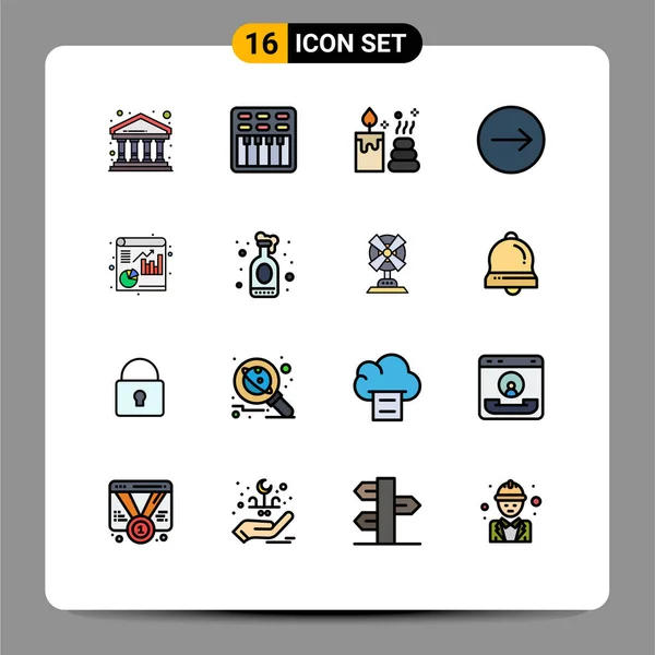 Universal Icon Symbols Group Modern Flat Color Linhas Vinho Arquivo — Vetor de Stock