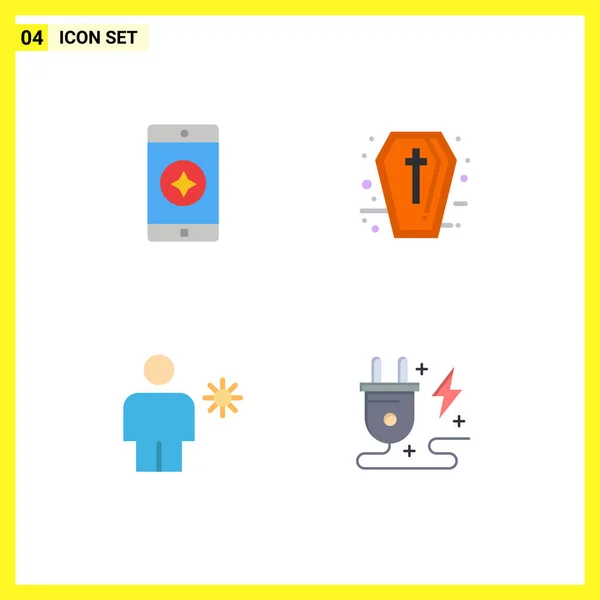 Flat Icon Concept Pour Les Sites Web Mobile Applications Favori — Image vectorielle