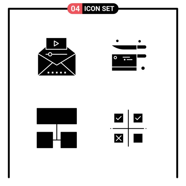 Stock Vector Icon Pack Van Line Signs Symbolen Voor Beroemde — Stockvector