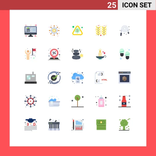 현대의 Flat Colors Pictograph 바이러스 Editable Vector Design Elements — 스톡 벡터