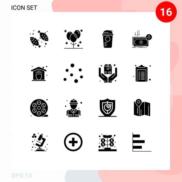 Icône Vectorielle Stock Paquet Signes Symboles Ligne Pour Les Dépenses — Image vectorielle