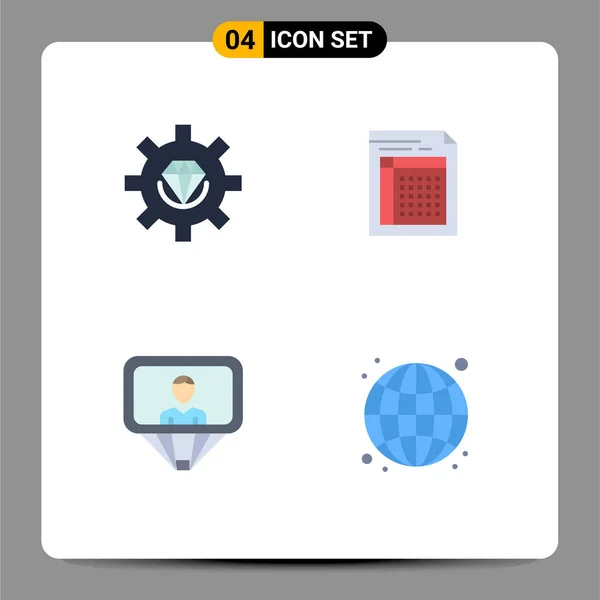 Flat Icon Concept Voor Websites Mobiele Apps Codering Vorm Proces — Stockvector