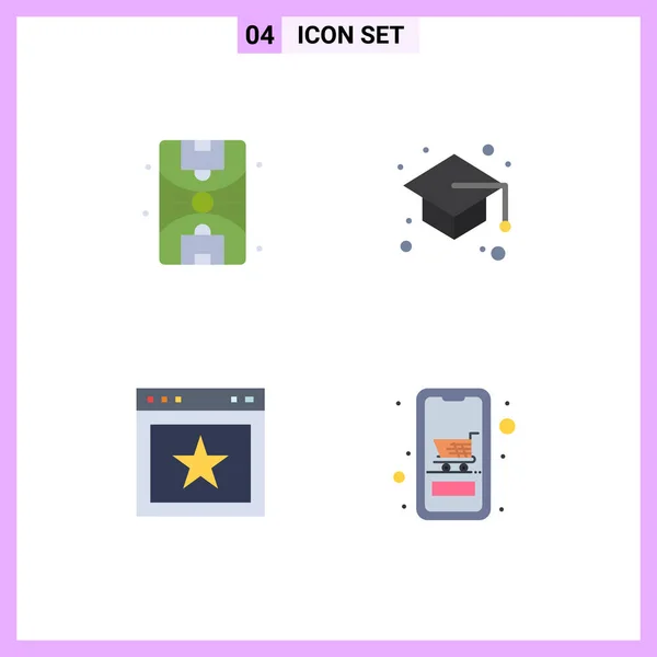 User Interface Flat Icon Pack Modern Signs Symbols City Favorite — Διανυσματικό Αρχείο