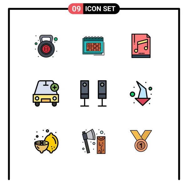 Creative Icons Modern Jelek Szimbólumok Több Add Tervezés Minta Számítógép — Stock Vector