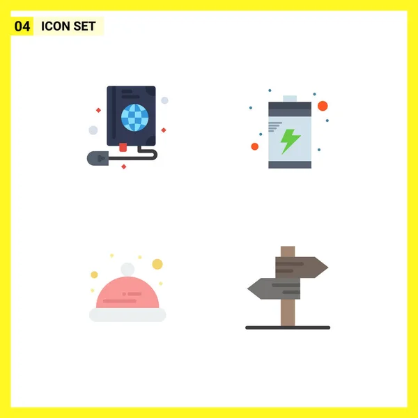 Benutzeroberfläche Flaches Icon Pack Moderner Zeichen Und Symbole Für Maus — Stockvektor