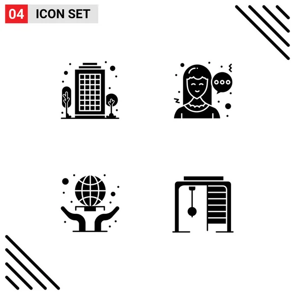 Conjunto Iconos Interfaz Usuario Moderna Símbolos Signos Para Construcción Manos — Vector de stock