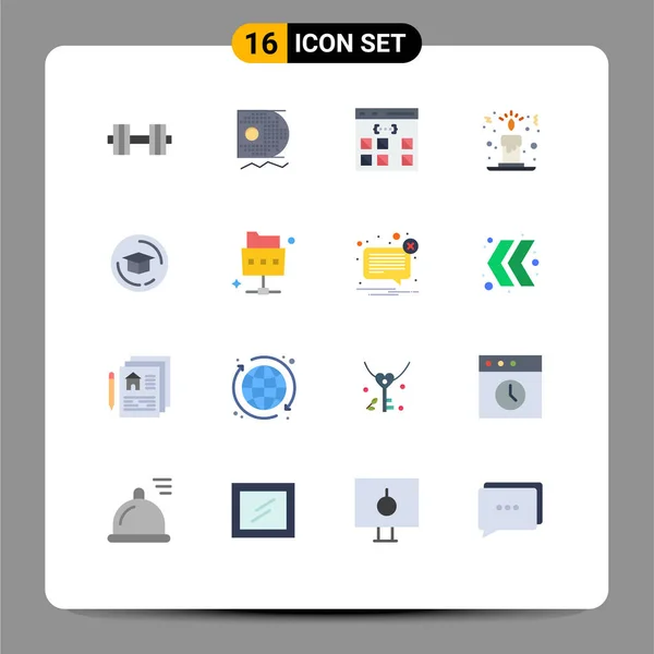 Creative Icons Modern Signs Symbols Education Candle Light App Celesmas — 스톡 벡터