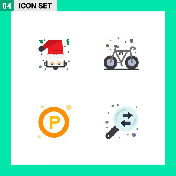 Editierbare Vector Line Pack Mit Einfachen Flachen Icons Von Weihnachten — Stockvektor