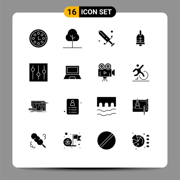 Iconos Creativos Signos Símbolos Modernos Interfaz Básico Esgrima Vacaciones Anillo — Vector de stock