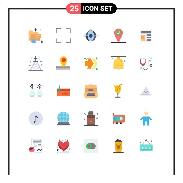 Stock Vector Icon Pack Line Signs Symbols Communications Basic Business — Stock Vector