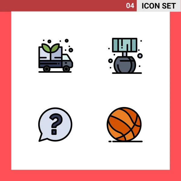 Set Modern Icons Symbols Signs Energy Social Home Chat Basket — Stock Vector