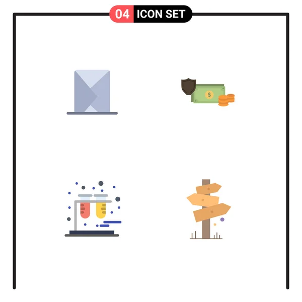 Universal Flat Icons Set Für Web Und Mobile Anwendungen Mail — Stockvektor