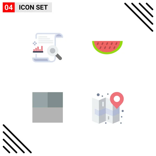 Universal Icon Symbols Group Modern Flat Icons Chart Grid Search — Stock Vector