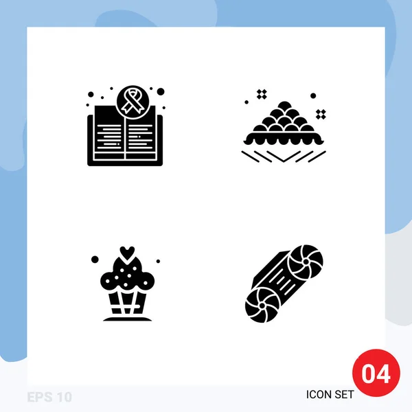 Conjunto Iconos Interfaz Usuario Moderna Símbolos Signos Para Conciencia Delicioso — Vector de stock