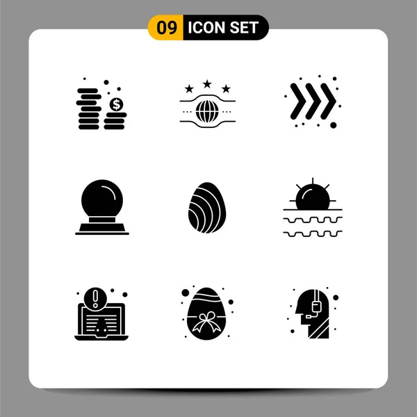 Stock Vector Icon Pack Sinais Linha Símbolos Para Primavera Eastre — Vetor de Stock