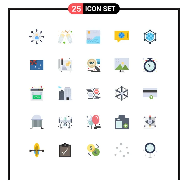 Icône Vectorielle Stock Paquet Signes Symboles Ligne Pour Analyse Technique — Image vectorielle