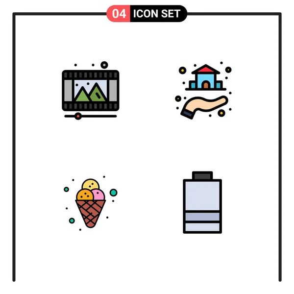 사이트 모바일 플레이 부동산 Mardi Gras Editable Vector Design Elements — 스톡 벡터