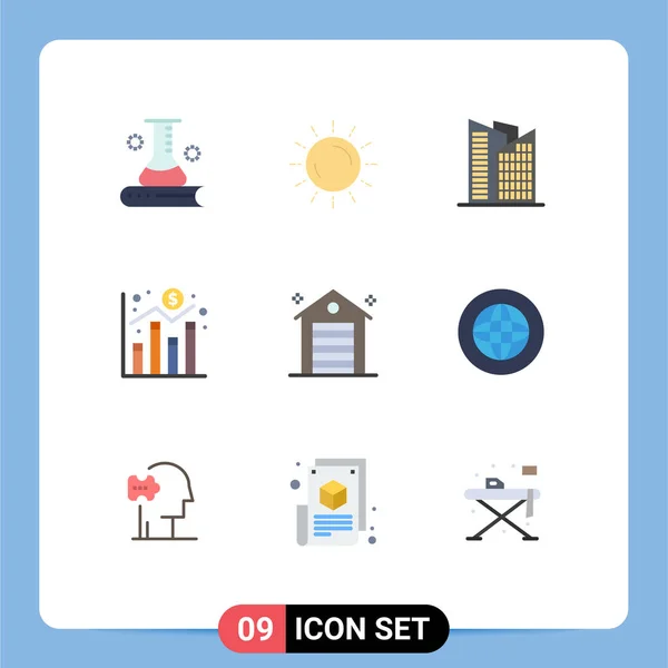 Conjunto Iconos Interfaz Usuario Moderna Símbolos Signos Para Construcción Gráfico — Vector de stock