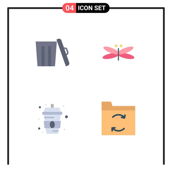 Pack Modern Flat Icons Tekens Symbolen Voor Web Print Media — Stockvector