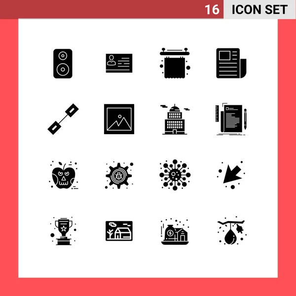 Stock Vector Icon Pack Line Signs Symbols Connection Text Sheet — 스톡 벡터