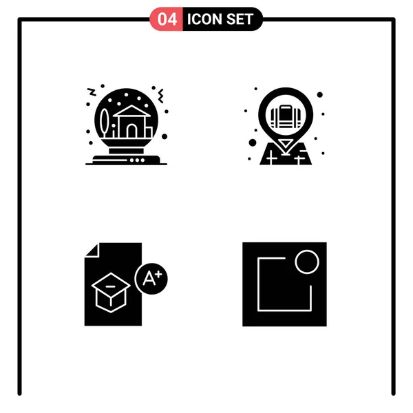 Icône Vectorielle Stock Pack Signes Symboles Ligne Pour Bol Éducation — Image vectorielle