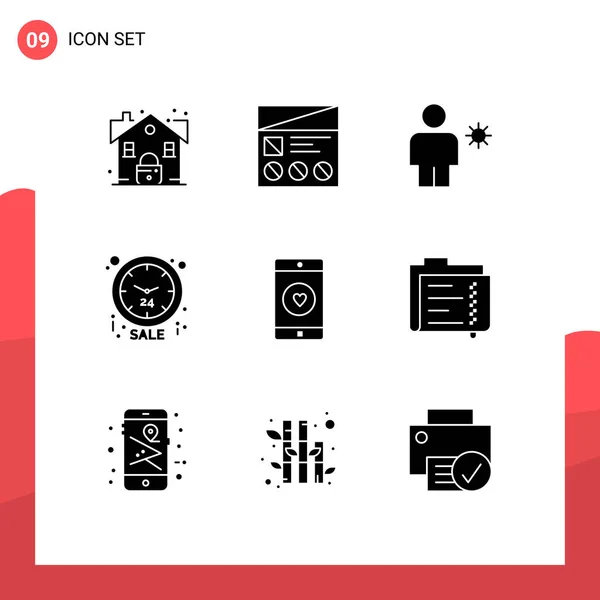 Set Iconos Interfaz Usuario Modernos Signos Símbolos Para Elementos Diseño — Archivo Imágenes Vectoriales