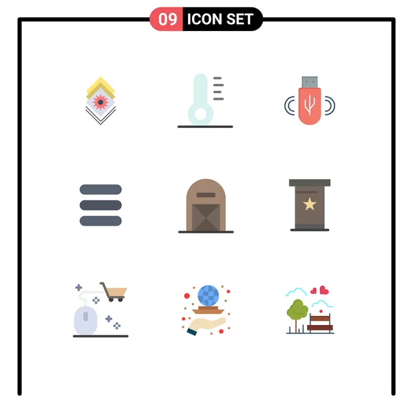 Icône Vectorielle Stock Paquet Signes Symboles Ligne Pour Action Grâce — Image vectorielle