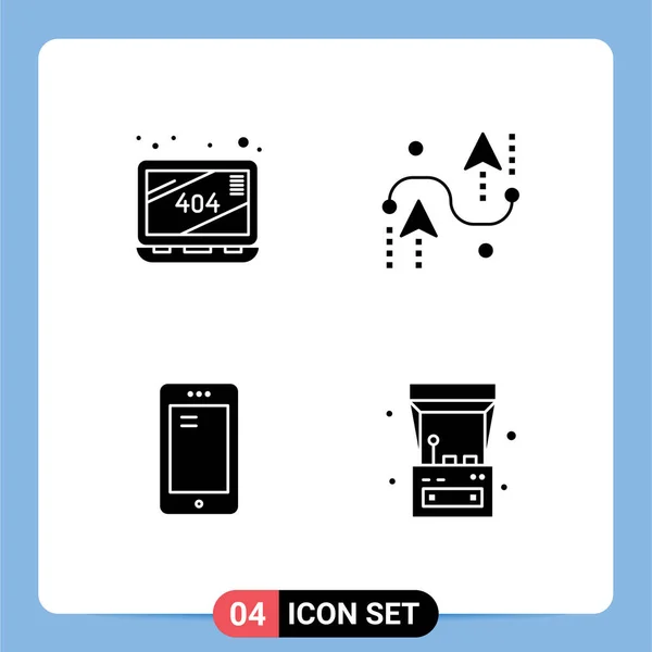 Creative Icons Modern Signs Symbols Error Smarphone Coding Development Huawei — стоковый вектор