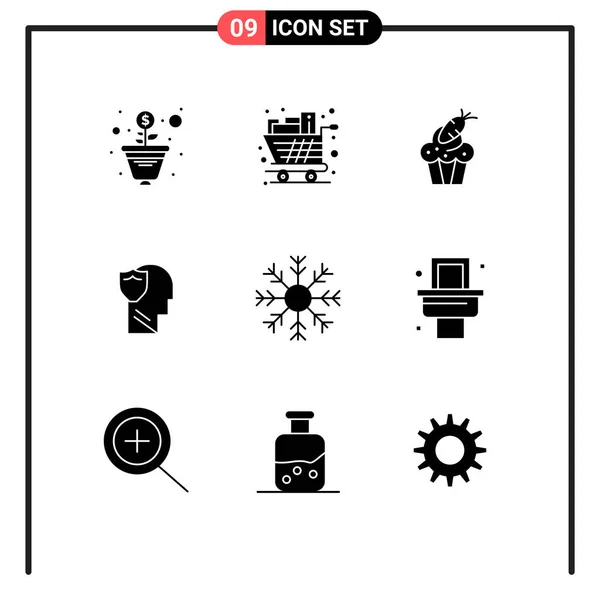 Modern Set of 9 Solid Glyphs Pictograph of data, male, cake, secure, carrot Editable Vector Design Elements — Stock Illustration Modern Set Solid Glyphs Pictograph Data Male Cake Secure Carrot Stock Illustration