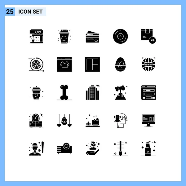 Set Von Modernen Symbolen Symbole Zeichen Für Lieferung Vinyl Kredit — Stockvektor