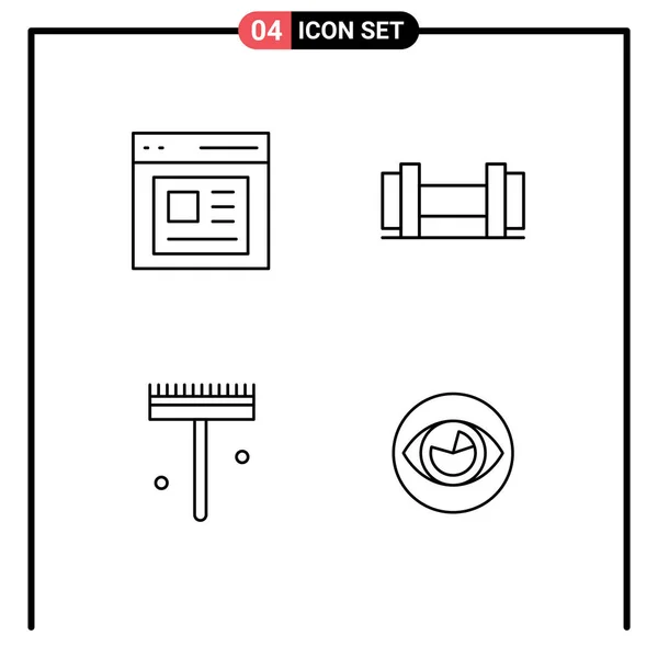 Universal Icon Symbols Group Modern Filledline Flat Cores Comunicação Usuário —  Vetores de Stock