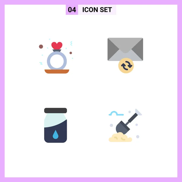 Stock Vector Icon Pack Sinais Linha Símbolos Para Dia Gota — Vetor de Stock