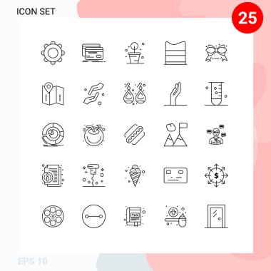 Kara Cuma, moda, debit, tasarım, saksı bitkisi düzenlenebilir vektör tasarım elementleri için Izgara üzerinde 25 Vektör Satırı kümesi