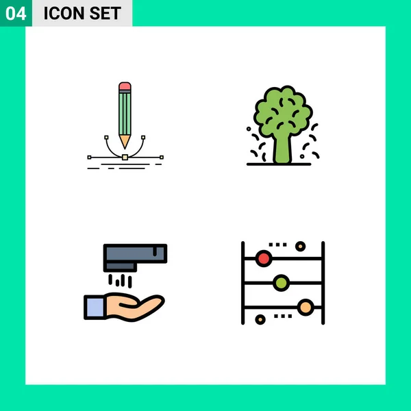 Ensemble Symboles Icônes Interface Utilisateur Modernes Signes Pour Illustration Ressort — Image vectorielle