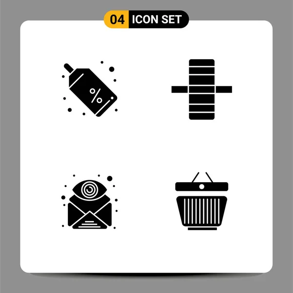 Απόθεμα Vector Icon Pack Line Signs Symbols Για Έκπτωση Μάτι — Διανυσματικό Αρχείο