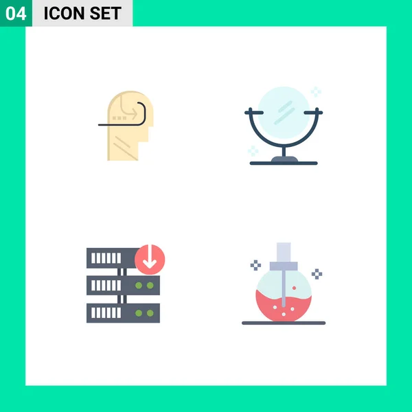 Stock Vector Icon Pack Mit Zeilenzeichen Und Symbolen Zum Lernen — Stockvektor