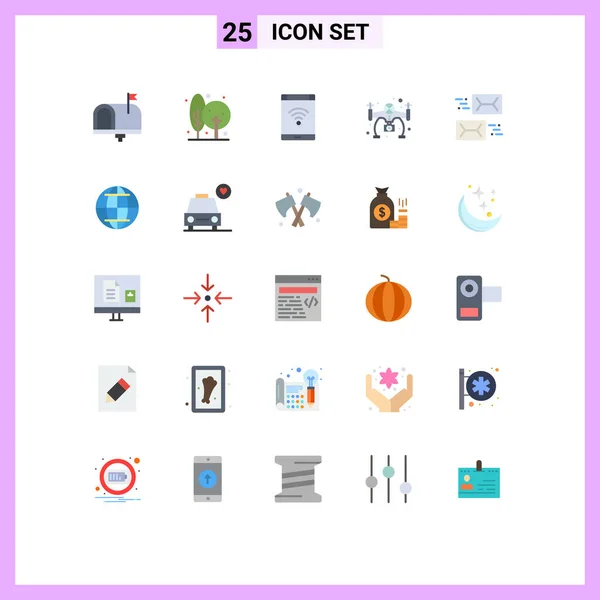 Universal Icon Symbols Group Modern Flat Colors Camera Hobby Farving — 스톡 벡터