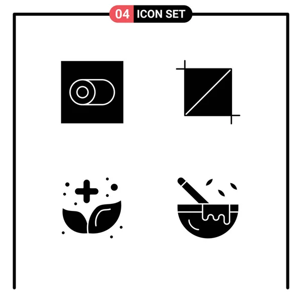 Conjunto Iconos Interfaz Usuario Moderna Símbolos Signos Para Control Medicina — Vector de stock
