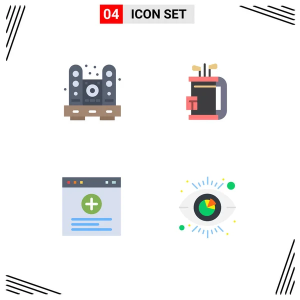 Universal Icon Symbols Group Modern Flat Icons Desk Stick Living — Stockový vektor