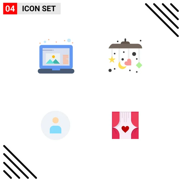 Conjunto Iconos Interfaz Usuario Moderna Símbolos Signos Para Crear Bebé — Vector de stock